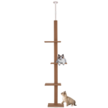 Krabpaal in hoogte verstelbaar - Kattenkrabpaal - Krabpaal voor katten - Kattenspeeltjes - Katten - Bruin - 43L x 27B x 228-260H cm Krabpaal in hoogte verstelbaar - Kattenkrabpaal - Krabpaal voor katten - Kattenspeeltjes - Katten - Bruin - 43L x 27B x 228-260H cm