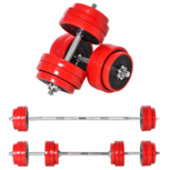 Dumbbell set - Barbell set - Halter - Gewichten - Halterset - Halters - Halterstang met gewichten - 30 Kg Dumbbell set - Barbell set - Halter - Gewichten - Halterset - Halters - Halterstang met gewichten - 30 Kg