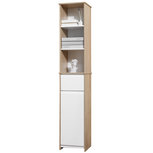 Badkamerkast - Badkamerkasten hoog - Kolomkast badkamer - Badkamermeubel - Wit - 32.6cm x 30cm x 171.2cm Badkamerkast - Badkamerkasten hoog - Kolomkast badkamer - Badkamermeubel - Wit - 32.6cm x 30cm x 171.2cm