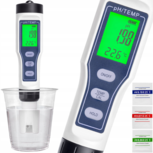 PH meter - Thermometer - Watertester - PH meter grond - Digitaal - Waterdicht - Inclusief batterijen PH meter - Thermometer - Watertester - PH meter grond - Digitaal - Waterdicht - Inclusief batterijen
