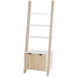 Boekenkast met opbergruimte op 3 niveaus - boekenstandaard - boekenrek - Ladderrek - Wit - 60B x 40T x 171H cm Boekenkast met opbergruimte op 3 niveaus - boekenstandaard - boekenrek - Ladderrek - Wit - 60B x 40T x 171H cm