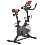 Hometrainer met LCD-display - Hometrainer fiets - Fietstrainer - Hartslagmeter - Traploze weerstand - Zwart - 85 x 46 x 114 cm Hometrainer met LCD-display - Hometrainer fiets - Fietstrainer - Hartslagmeter - Traploze weerstand - Zwart - 85 x 46 x 114 cm