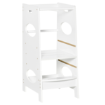 Leertoren - Learning tower - Leertoren keukenhulp - Keukentoren - Leertoren peuters - Verstelbaar - 40 x 45 x 90 cm - Wit Leertoren - Learning tower - Leertoren keukenhulp - Keukentoren - Leertoren peuters - Verstelbaar - 40 x 45 x 90 cm - Wit