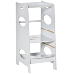 Leertoren - Learning tower - Leertoren keukenhulp - Keukentoren - Leertoren peuters - Verstelbaar - 40 x 45 x 90 cm - Grijs Leertoren - Learning tower - Leertoren keukenhulp - Keukentoren - Leertoren peuters - Verstelbaar - 40 x 45 x 90 cm - Grijs