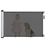Costway - Oprolbaar traphekje - Traphekje - Veiligheidshekje - Deurhekje - Hondenhek - 140 x 89 cm - Zwart Costway - Oprolbaar traphekje - Traphekje - Veiligheidshekje - Deurhekje - Hondenhek - 140 x 89 cm - Zwart
