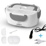 Camry - Elektrische lunchbox - Thermos lunchbox - Lunchbox - Food warmer - 230V - 12V - Wit/Grijs Camry - Elektrische lunchbox - Thermos lunchbox - Lunchbox - Food warmer - 230V - 12V - Wit/Grijs