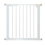 Paws and Claws - Hondenhek - Traphek - Hondendeur - Voor deuropening -  B 74 tot 95 Cm, H75.7 Cm - Wit