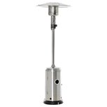 Terrasverwarmer - Terrasverwarmer gas - Heater - Staand - Verrijdbaar - zilver - 81,5 cm x 81,5 cm x 225 cm Terrasverwarmer - Terrasverwarmer gas - Heater - Staand - Verrijdbaar - zilver - 81,5 cm x 81,5 cm x 225 cm