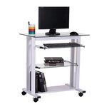 Compact Bureau - Schrijftafel - Computerbureau - Bureautafel - Bureau - Verrijdbaar Compact Bureau - Schrijftafel - Computerbureau - Bureautafel - Bureau - Verrijdbaar