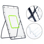 Rebounder voetbal - Rebounder - Kickback - Voetbaldoel - Stuitbaltrainer - 75x126cm - Zwart Rebounder voetbal - Rebounder - Kickback - Voetbaldoel - Stuitbaltrainer - 75x126cm - Zwart
