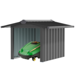 Robotmaaier garage - Garage robotmaaier - Metaal - B87 x D88 x H60 cm - Zwart Robotmaaier garage - Garage robotmaaier - Metaal - B87 x D88 x H60 cm - Zwart