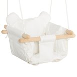 Babyschommel met veiligheidsgordel - Schommelzitje - Speelgoed - Buitenspeelgoed - Wit Babyschommel met veiligheidsgordel - Schommelzitje - Speelgoed - Buitenspeelgoed - Wit