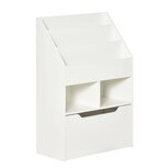 Boekenkast met lade - Boekenrek - Kastje - Opbergkast - Wit - 60 cm x 29,9 cm x 90 cm Boekenkast met lade - Boekenrek - Kastje - Opbergkast - Wit - 60 cm x 29,9 cm x 90 cm