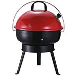 Grill apparaat - camping - Houtskool - bbq - Draagbaar - Metaal - Rood + zwart - Ø36,5 x 54 cm Grill apparaat - camping - Houtskool - bbq - Draagbaar - Metaal - Rood + zwart - Ø36,5 x 54 cm