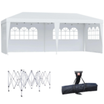Easy up partytent - 3 x 6 m - Wit - Partytent - Paviljoen - Vouwtent - Tuinpaviljoen - Gazebo Easy up partytent - 3 x 6 m - Wit - Partytent - Paviljoen - Vouwtent - Tuinpaviljoen - Gazebo