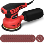 Excentrische schuurmachine - Schuurapparaat - Vlakschuurmachine - 280W - Ø125mm – Met stofopvangzak - Incl. 15 stuks schuurpapier Excentrische schuurmachine - Schuurapparaat - Vlakschuurmachine - 280W - Ø125mm – Met stofopvangzak - Incl. 15 stuks schuurpapier