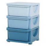 Opbergboxen - Ladekast met opbergdoos - Speelgoed organizer - Speelgoedkast - Blauw - 37 x 37 x 56,5 cm Opbergboxen - Ladekast met opbergdoos - Speelgoed organizer - Speelgoedkast - Blauw - 37 x 37 x 56,5 cm
