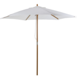 Parasol - Parasols -- Tuin - Zonwering - Tuinparasol - Wit - Ø2,5 x 2,3 m Parasol - Parasols -- Tuin - Zonwering - Tuinparasol - Wit - Ø2,5 x 2,3 m