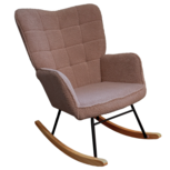 Schommelstoel - Stoelen - Meubels - Fauteuil - Taupe - 71 cm x 92 cm x 101 cm Schommelstoel - Stoelen - Meubels - Fauteuil - Taupe - 71 cm x 92 cm x 101 cm