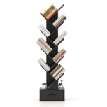 Zenzee Boekenkast - Boekenplank - 8 Schappen - Met Lade - Zwart - 38 x 22 x 150 cm Zenzee Boekenkast - Boekenplank - 8 Schappen - Met Lade - Zwart - 38 x 22 x 150 cm
