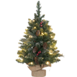 Kunstkerstboom - Kerstboom - Kerstversiering - 86 takken - 50 warmwitte LED's Kunstkerstboom - Kerstboom - Kerstversiering - 86 takken - 50 warmwitte LED's