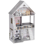 Houten poppenhuis met meubels - Speelgoed - Kinderspeelgoed - 3-6 jaar
