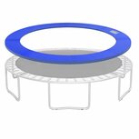 Trampoline rand afdekking - Trampoline beschermrand - 244 cm - Blauw