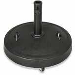 Parasolvoet - Parasol voet - Parasolvoet op wielen - Parasolvoet verrijdbaar - 23,5 Kg - Zwart Parasolvoet - Parasol voet - Parasolvoet op wielen - Parasolvoet verrijdbaar - 23,5 Kg - Zwart