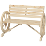 Tuinbank - Tuinzitje - Balkonzitje - 2 persoons - Natuur - 105,5 x 56 x 79 cm Tuinbank - Tuinzitje - Balkonzitje - 2 persoons - Natuur - 105,5 x 56 x 79 cm