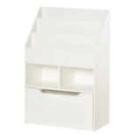 Boekenkast kinderkamer - Kast - Opbergkast met opbergkist - Wit - 60 x 29,9 x 90 cm Boekenkast kinderkamer - Kast - Opbergkast met opbergkist - Wit - 60 x 29,9 x 90 cm