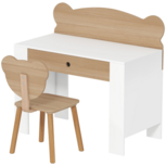 Bureauset - Bureau - Bureaustoel - Kinderstoel - Kindertafel - Tafel voor knutselen - 3-8 jaar - Natuur Bureauset - Bureau - Bureaustoel - Kinderstoel - Kindertafel - Tafel voor knutselen - 3-8 jaar - Natuur
