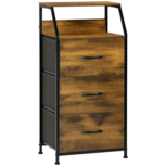 Opbergkast met stoffen lades - Kast - Ladekast - Wandmeubel - Slaapkamer kast - Industrieel - 92 x 45 x 30 cm Opbergkast met stoffen lades - Kast - Ladekast - Wandmeubel - Slaapkamer kast - Industrieel - 92 x 45 x 30 cm