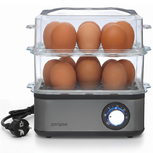 Zenzee eierkoker – Geschikt voor 16 eieren – 2 lagen - Elektrisch - Met timer – Kook, stoom en pocheer - RVS