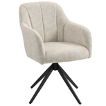 Draaistoel - Draaifauteuil - Fauteuil - Stoelen - Stoelen eetkamerstoelen - Beige